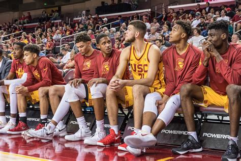 usc trojans men's basketball score|More.